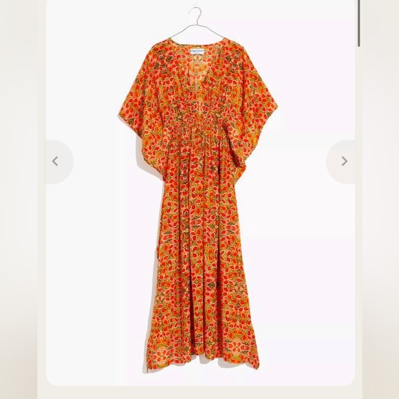Madewell Dresses & Skirts - Rujuta Sheth Peony Cinched Caftan Maxi Dress